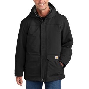 NWT** Carhartt Black Insulated Hooded Coat